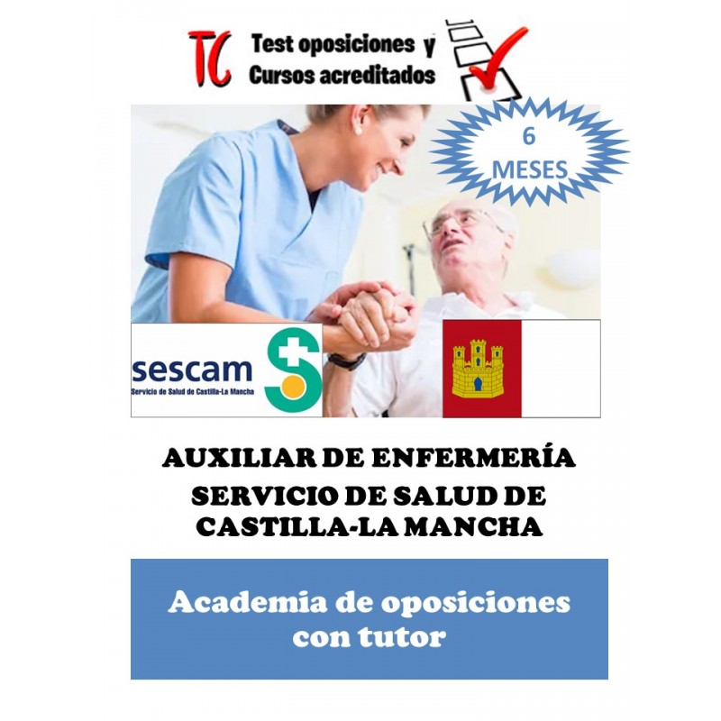academia Auxiliar de Enfermería online castilla la mancha oposiciones 2020