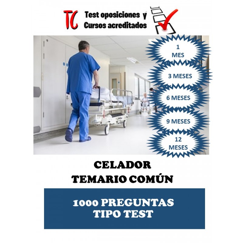 test celador online clasificado por temas 1000 preguntas